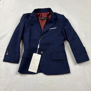 Yuan‎ Lu Boys Navy Blue Blazer Jacket Size 3# Formal Party Occasion Wedding